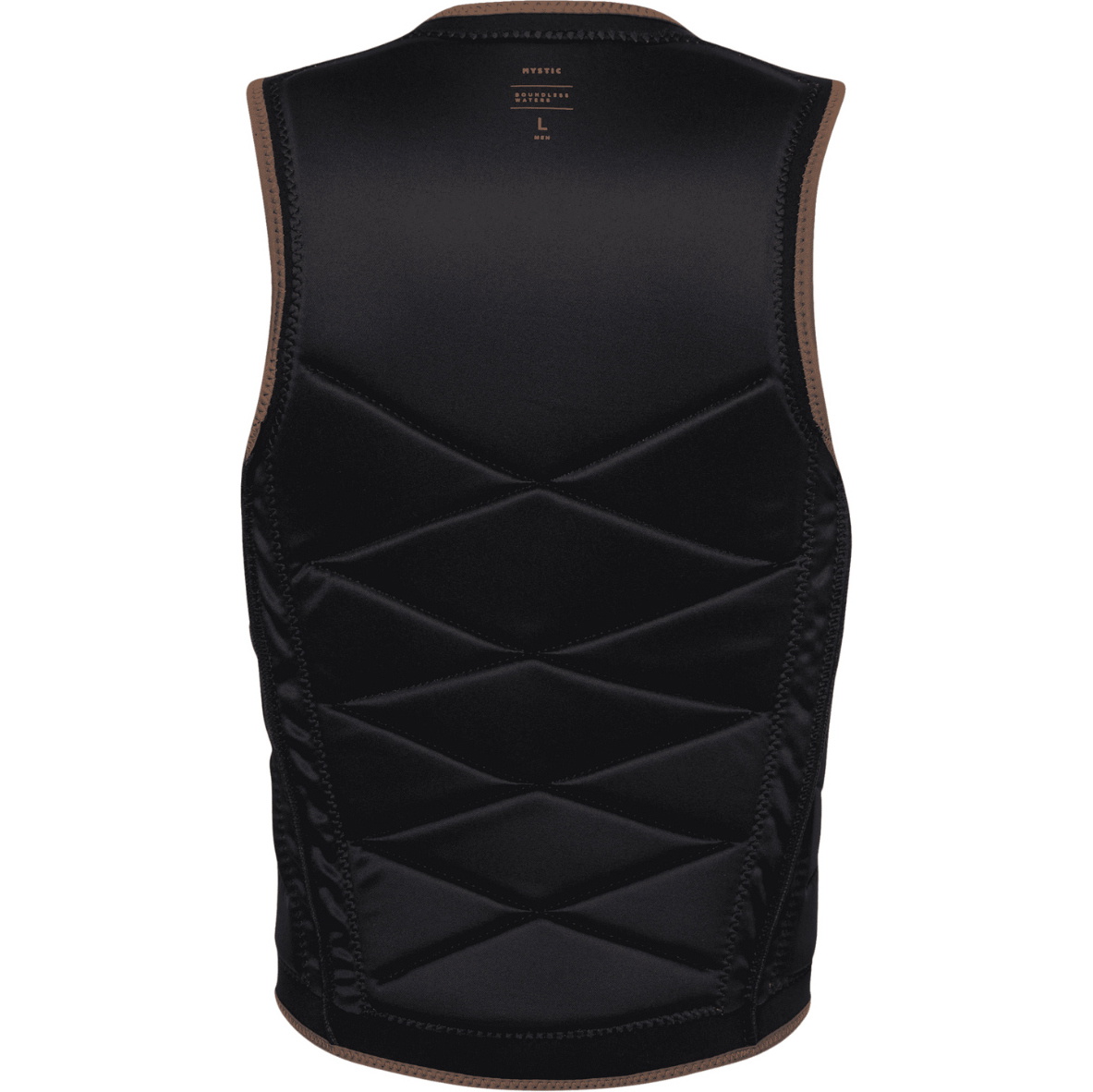 2026 Mystic Hommes Outlaw Front Zip Wake Impact Vest 35005.240226 - Brown